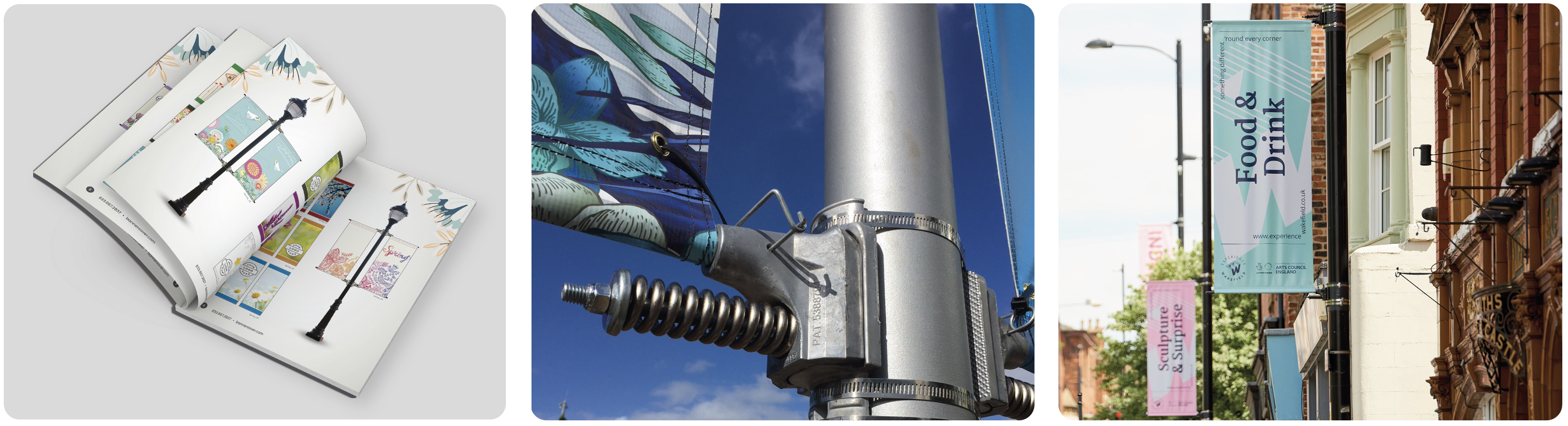 Spring Pole Banners | Banner Saver Banner Brackets