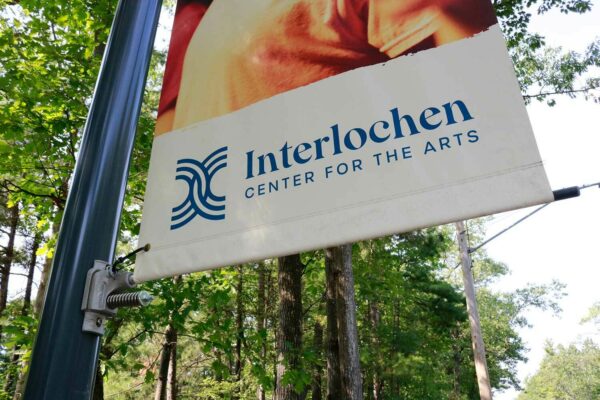 BannerSaver Brackets with a custom banner for Interlochen Arts Academy.